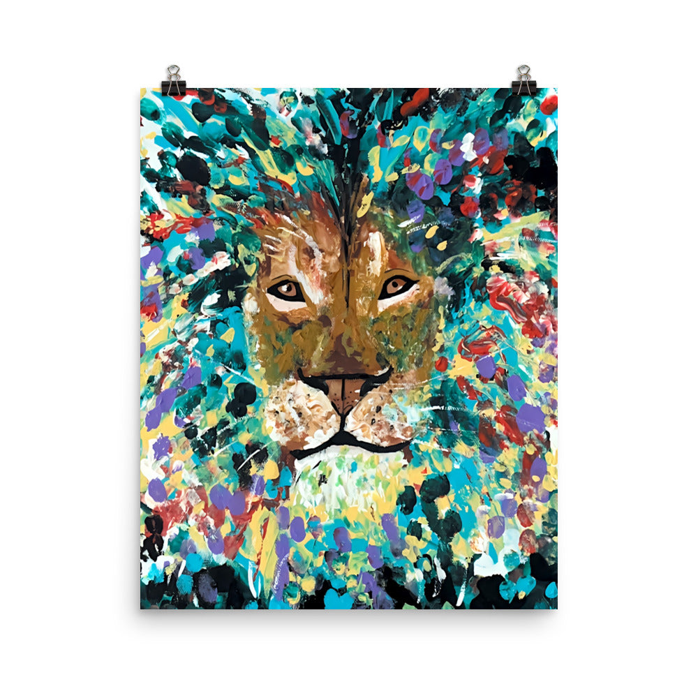 Strong & Courageous Photo paper poster